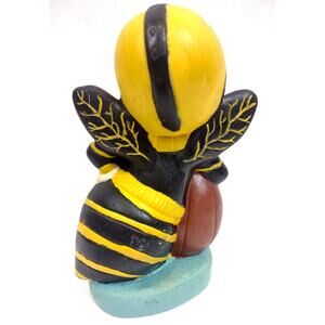 Handmade Ceramic Yellow Jacket Football Figure TL Hanna HS Mascot Anderson SC